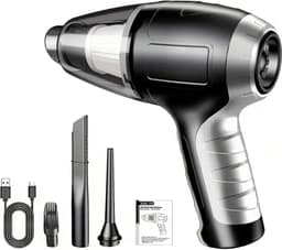 Bovista Kruimeldief - Handstofzuiger - Snoerloos - Draadloos - Auto Stofzuiger - Caravan - Best Verkocht - Car Vacuum Cleaner - Zilver - Blaas en Zuig — thumbnail 3