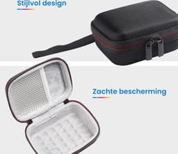 YONO Opbergtasje geschikt voor JBL Go 4 - Hoesje - Case - Zwart — thumbnail 2