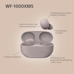 Sony WF-1000XM5 - Volledig draadloze oordopjes met Noise Cancelling (Smoky Pink/Roze) — thumbnail 5