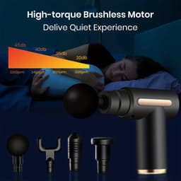 Massage Gun - Massage Apparaat - Massage Gun Professioneel - Diep Weefsel - Spierontspanning - Fitness Tool - Zwart — thumbnail 2