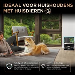 Shark PowerDetect NeverTouch Pro - 2-in-1 Robotstofzuiger met Dweilfunctie en Leeg/Laadstation - Vult én Leegt zelf Schoon/Vuil Water - RV2800ZEEU — thumbnail 5