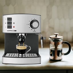 Espressomachine - Koffiezetapparaat - Koffiemachines - Zilver — thumbnail 4