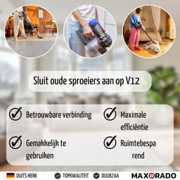 Maxorado Adapter geschikt voor Dyson V12 - en voor stofzuiger accessoires van V7, V8, V10, V11, V15 — thumbnail 4