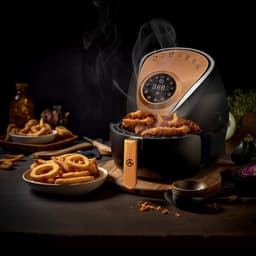 AG5200 Airfryer - Zwart - Compact - tot 4 Personen - 4 Liter - Anti-aanbak - Uitneembare Bak - Vaatwasserbestendig - Met Receptenboek - Stil- Snelkooktechnologie - — thumbnail 14
