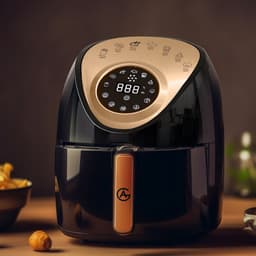 AG5200 Airfryer - Zwart - Compact - tot 4 Personen - 4 Liter - Anti-aanbak - Uitneembare Bak - Vaatwasserbestendig - Met Receptenboek - Stil- Snelkooktechnologie - — thumbnail 13