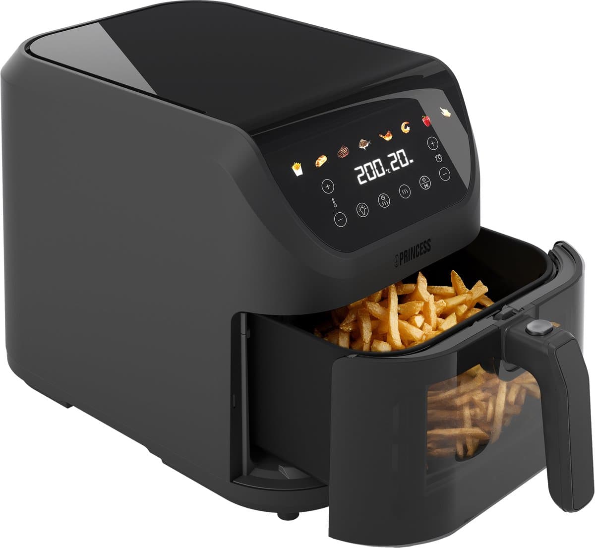 Princess 182476 8L SlimFry Airfryer - 8 L capaciteit - 2000 W - Touchscreen - 8 voorgeprogammeerde instellingen — afbeelding 1
