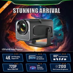 Mini beamer - Projector - Beamerscherm - Projectiescherm - Outdoor & Indoor Projector - — thumbnail 4