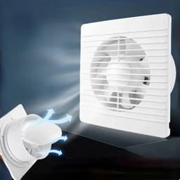 WiseGoods Premium Badkamer Ventilator - Toilet Accessoires - Ø100mm - Zeer Stil 35dB - Ventilatoren - Accessoires Wonen - Wit — thumbnail 4