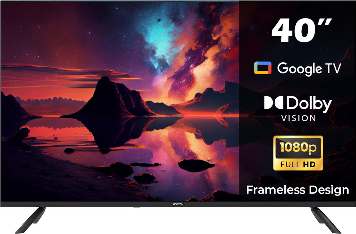 Horizon Smart TV 40 inch GoogleTV - 2K Full HD LED Televisie - XT Line - Google TV WiFi - Frameless Design — afbeelding 1