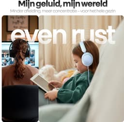 Xssive Kinder Koptelefoon met Volumebegrenzing 85dB - Koptelefoon Voor Kinderen 3-9 Jaar Met Microfoon en Kabel - Veilig Geluid - Blauw/Geel — thumbnail 6