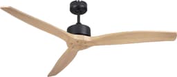 A-Flow Vero 52 inch Plafondventilator houtlook- Plafondventilator afstandsbediening - Plafondventilator zonder lamp - 3 Windsnelheden - Timerfunctie - Winterstand - 132CM — thumbnail 1