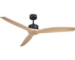 A-Flow Vero 52 inch Plafondventilator houtlook- Plafondventilator afstandsbediening - Plafondventilator zonder lamp - 3 Windsnelheden - Timerfunctie - Winterstand - 132CM — afbeelding 1