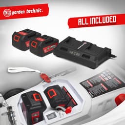 Draadloze Grasmaaier Oplaadbaar 40V - 37 cm Werkbreedte, Mulchfunctie, Inclusief Accu's — thumbnail 5