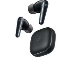 Soundcore Liberty 5 by Anker, draadloze oordoppen met noise-cancelling, 2x sterkere stemonderdrukking, realtime adaptieve noise canceling, snelladen, Dolby Audio, heldere gesprekken met 6 microfoons en AI, lange batterijduur