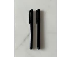 2 stuks Tablet & Telefoon Stift / Stylus pen universeel / Robuuste Touchpen / Touchstift / Touch / Touchscreen Pen / Zwart