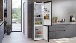 Siemens iQ300 KG39N2XAG koel-vriescombinatie Vrijstaand 363 l Geborsteld staal — thumbnail 3