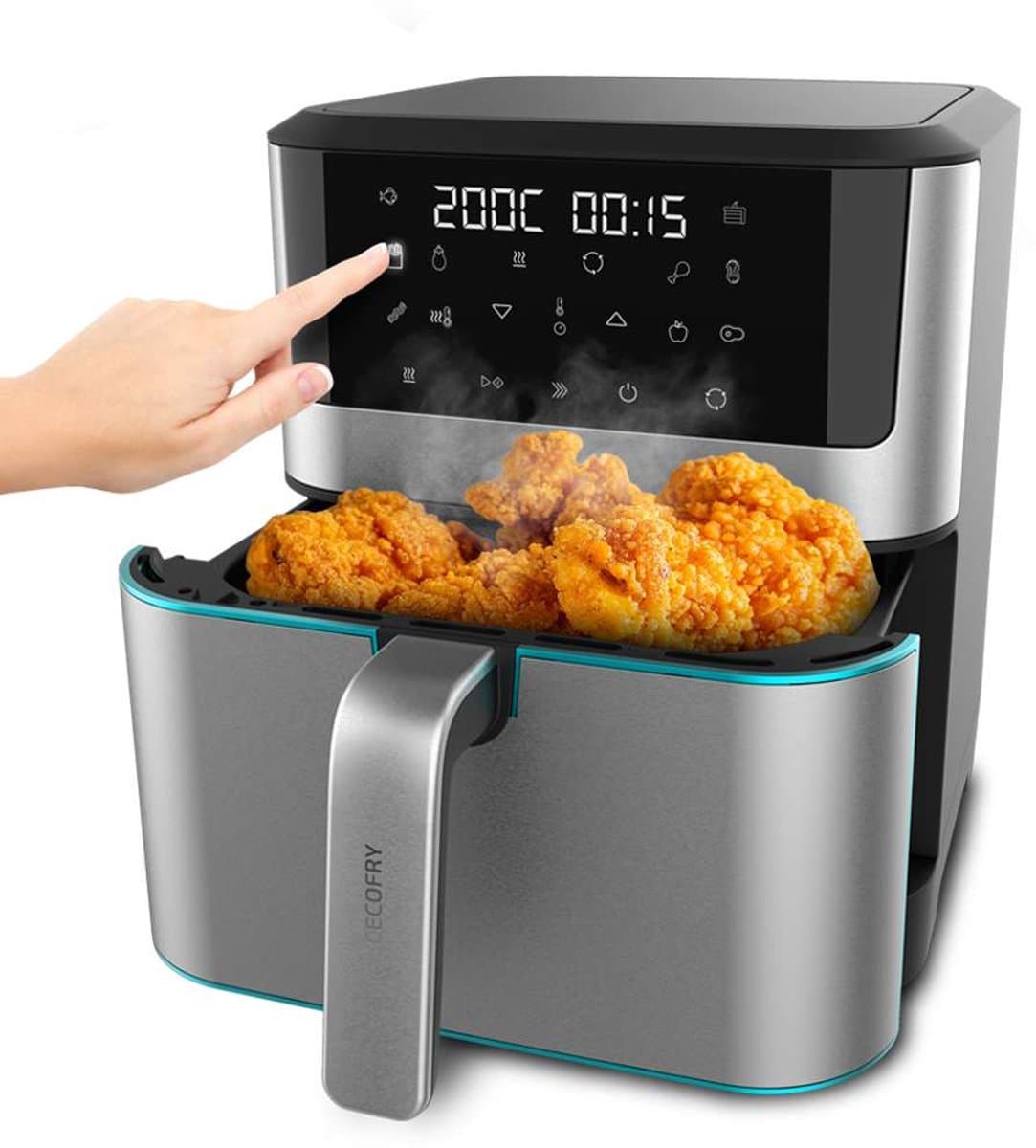 Cecotec Airfryer XXL - 8 Liter - 10 Bakprogramma's - Krachtig 1800w Vermogen - 30 tot 200 graden - Touchscreen — afbeelding 1