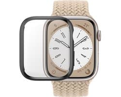 PanzerGlass Screenprotector geschikt voor Apple Watch - 45 mm Glazen | PanzerGlass Full Body Protector - Case Friendly - Zwart