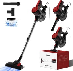 Elekiatech Steelstofzuiger - 5m Snoer - 25000Pa - 4 In 1 HEPA Filter - 1.3L Capaciteit Rood — thumbnail 1