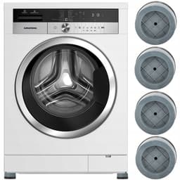 BORVAT® - Anti-Tril Pads voor Wasmachine & Vaatwasser -Geluiddempende Onderzetters - Trillingsdempers Droger - 4 stuks — thumbnail 1