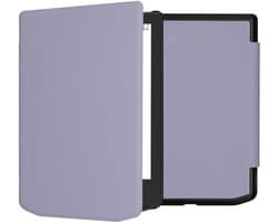 kwmobile e-reader hoesje geschikt voor Pocketbook Verse / Verse Lite / Verse Pro / Color / Vivlio Light/Light HD hoes - E reader flip case met magnetische sluiting - Ereader cover in lavendel