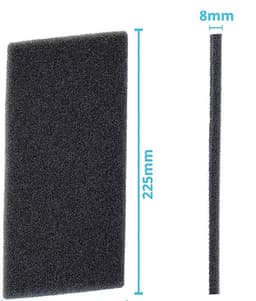 Bramokava 2x Filter geschikt voor Droger Whirlpool Bauknecht Ignis - 481010354757 - 220 x 110 mm - Spons Foam Schuimfilter — thumbnail 4