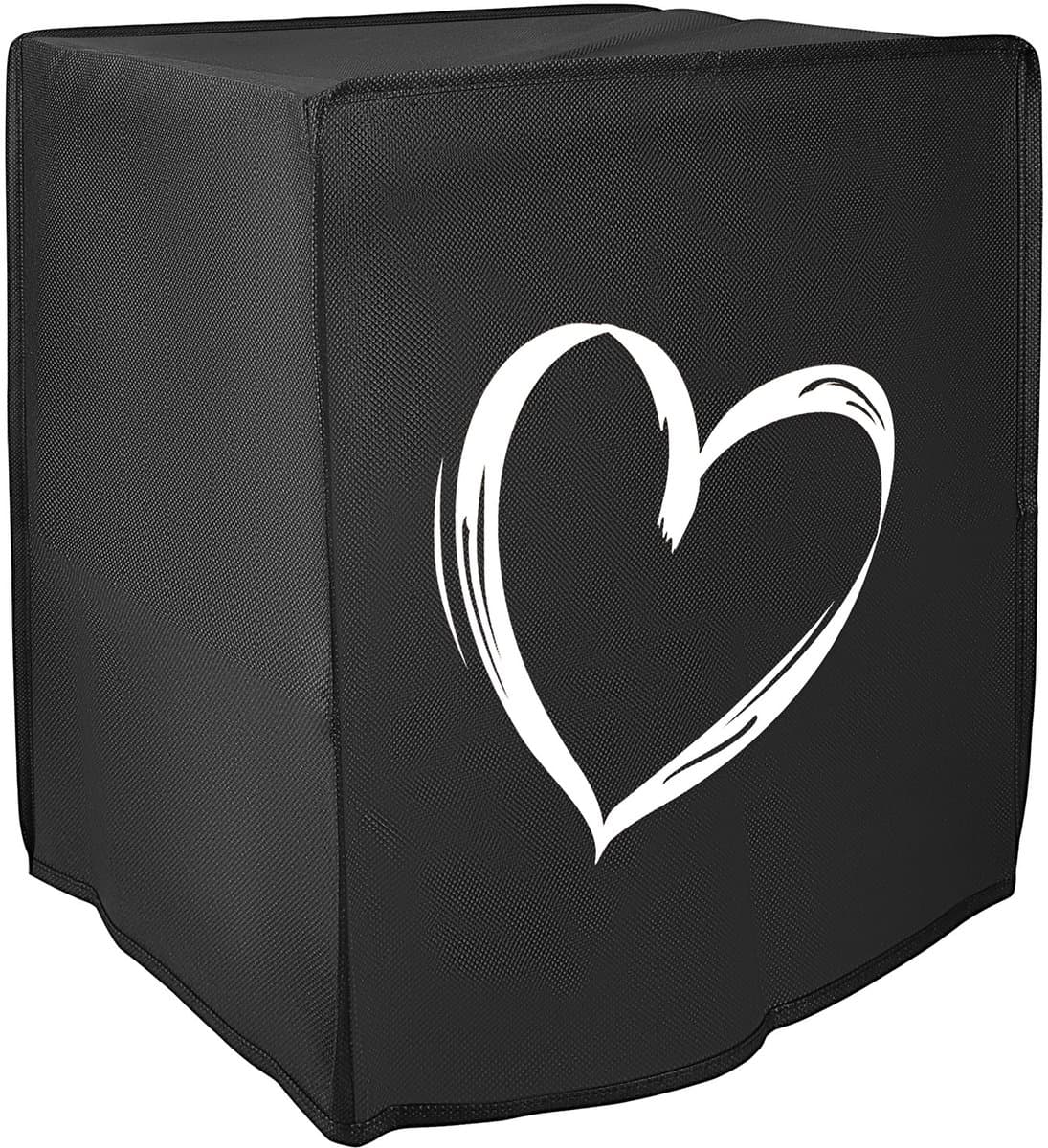 kwmobile heteluchtfriteuse beschermhoes geschikt voor Ninja Air Fryer MAX (5,2L) - Kunststof hoes voor friteuse - Brushed Hart design — afbeelding 1