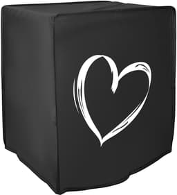 kwmobile heteluchtfriteuse beschermhoes geschikt voor Ninja Air Fryer MAX (5,2L) - Kunststof hoes voor friteuse - Brushed Hart design — thumbnail 1