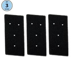 Bramokava 3x Filter geschikt voor Droger Whirlpool Bauknecht Ignis ( met 4 gaatjes) - 481010345281 - 8015250474909 - 481010716911 - 220 x 110 mm - Spons Foam Schuimfilter — thumbnail 1