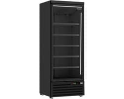 Combisteel Koelkast - 600L - Zwart - 0°C/+10°C - Geforceerd - Wielen - 750x710x1997mm - Horeca Koelkast