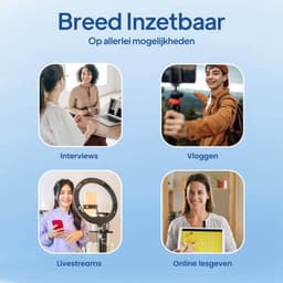 Techard Draadloze Microfoon 2 stuks met Oplaadcase Dasspeld Microfoon Lavalier Microfoon Draadloos Microfoons 2026 Model - Inclusief Windkapjes en Adapters — thumbnail 4