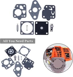 Carburateur Rebuild Kit voor Kawasaki TD24 TD25 TD33 TD40 TD48 TG20 TG24 TG25 TG33 - Reparatieset voor Carburateur met Pakkingen en Naalden — thumbnail 5