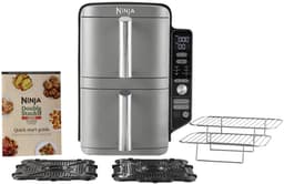 Ninja Double Stack Airfryer XXL - 9.5 Liter - Dubbele Gestapelde Lades - 6 Programma's - Inclusief Kookrekjes - SL400EU — thumbnail 4