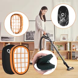 SOLLBRY® - 2x Filter Geschikt Voor Philips Speedpro Max Aqua 7000 En 8000 Serie - FC5005/01, CP1100/01, CP0663/01 Vervanging Schuimrubber - Steelstofzuiger - Geschikt voor Philips Speedpro Max Schuimfilter - Met Reinigingsborstel — thumbnail 3
