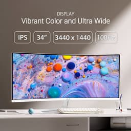 ASUS EyeCare VU34WCIP-W - QHD Ultrawide Monitor - Ingebouwde Air Purifier - USB-C 65W - 100hz - EPEAT Gold - 34 inch — thumbnail 12