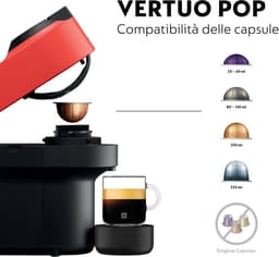 Krups Nespresso Vertuo POP XN9205 - Koffiecupmachine - Spicy Red - Voor Vertuo Cups - Eenvoudig Personaliseren - Modern Design — thumbnail 5