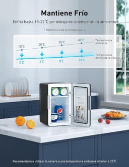 Minibar - Mini Koelkast - Skincare Fridge - Zwart — thumbnail 4