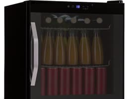Klarstein Coachella 50 Onyx Dranken Koelkast - 47L Slimme Dranken Koelkast met WiFi, LED Verlichting, Touch Control, 5-18 °C Koeling, Panoramische Glazen Deur, Zwart — thumbnail 5