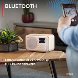 DAB radio - Audizio Vicenza - DAB / DAB+ en Internet radio met Bluetooth - WIFI - Accu - Wit — thumbnail 5