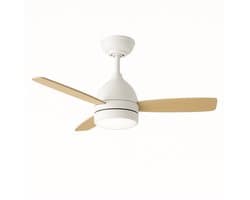 Evolar Plafondventilator met Verlichting - 122cm - Dimbaar - Zeer Stil - Afstandsbediening - 3000K/4500K/6000K - Hout - EVO-CF48WWD — afbeelding 1