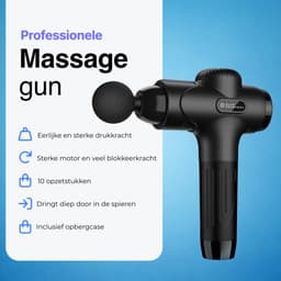 Massage Gun Professioneel – Aanbevolen door fysio's - Massage apparaat - Massage pistool 10 opzetstukken - Massagegun — thumbnail 3
