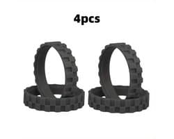 4 stuks Wielbanden voor iRobot Roomba 500 600 700 800 900 E5 I7 j7 + j9 – Antislip Rubberen Banden – Stil – Eenvoudige Montage – Vervangende Accessoires voor Robotstofzuigers
