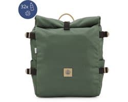 The BlueWave Collective – Rugzak van Gerecycled Plastic – Roltop Laptop Rugzak 15,6 inch – Rugtas 20 tot 28L – Waterdicht en duurzaam - Re.32 Cycle – Groen