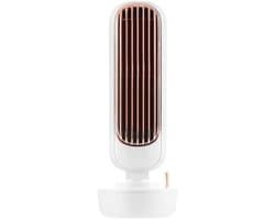 DrPhone CLU3 – Bevochtigende Ventilator Toren – Drie Snelheden – Sproeifunctie – 60 Windgeleidingsbladen – Ruimtebesparend - Wit