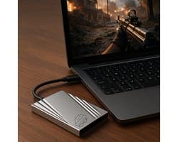 Dutch Wanted Ultra Glance - SSD - Extern SSD - 1TB - SSD externe harde schijven - Plug and play - Snelle writingspeed van 550mb p/s - Geschikt voor Gaming op Laptop, PS5, XBOX - USB 3.2 - Externe harde schijf - Gratis beschermhoes