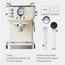 Espressomachine - Koffiezetapparaat - Koffiemachines - Wit — thumbnail 5