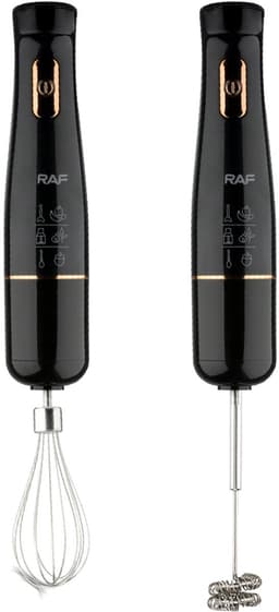 RAF - Staafmixer Set - 5-in-1 - Hand Blender - Elektrische Handmixer - Klopper - Staafmixer - BPA-vrij - Extreem Krachtig - Hakmolen - Garde - Maatbeker - Mengstaaf - Ook voor IJsklontjes - Complete Set - Melkopschuimer - Foodprocessor — thumbnail 3