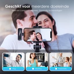 Strolox® Draadloze Microfoon Pro - 2 Stuks - Lavalier - Windshields - Dasspeld - Lange Batterij - USB-C/Lightning - Plug & Play — thumbnail 7