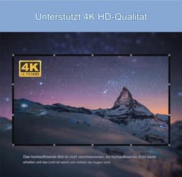 Hoge Resolutie Opvouwbaar Beamer Canvas - 16:9 HD voor Thuis, Kantoor en School (255 cm) — thumbnail 5