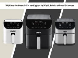 Eratec AF-60 – Heteluchtfriteuse XXL – 5,5 L – 1500 W – Zonder Olie – LED Touchscreen – 10 Programma's – Stanlees Still — thumbnail 6